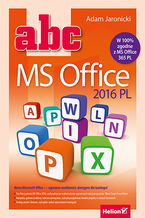 Okładka - ABC MS Office 2016 PL - Adam Jaronicki
