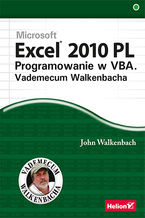 Okładka - Excel 2010 PL. Programowanie w VBA. Vademecum Walkenbacha - John Walkenbach