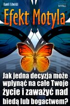 Okładka - Efekt Motyla. Jak jedna decyzja może wpłynąć na całe Twoje życie i zaważyć nad biedą lub bogactwem? - Kamil Cebulski