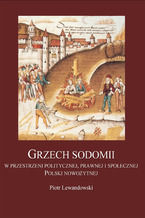 Okładka - Grzech Sodomii w przestrzeni politycznej, prawnej i społecznej Polski nowożytnej - Piotr Lewandowski