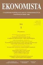Okładka - Ekonomista 2016 nr 1 - Praca zbiorowa