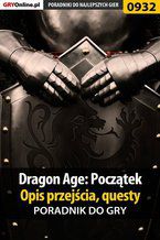 Okładka - Dragon Age: Początek - poradnik do gry - Jacek "Stranger" Hałas
