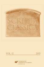 Scripta Classica. Vol. 12