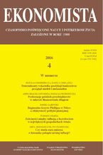 Okładka - Ekonomista 2016 nr 4 - Praca zbiorowa