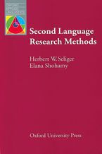 Okładka - Second Language Research Methods - Oxford Applied Linguistics: - Seliger H.W., Shohamy Elana