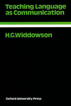 Okładka - Teaching Language as Communication - Oxford Applied Linguistics - Widdowson, H.G.