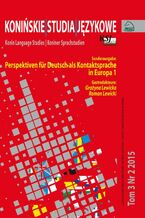 Okładka - Konińskie Studia Jezykowe Tom 3 Nr 2 2015 - Mirosław Pawlak