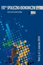 Okładka - Konińskie Studia Społeczno-Ekonomiczne Tom 2 Nr 1 2016 - Jakub Bartoszewski