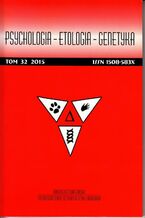 Okładka - Psychologia-Etologia-Genetyka nr 32/2015 - Agata Dukowicz, Julia Sikorska, Justyna Szymańska, Maciej Trojan, Małgorzata Anna Basińska, Agnieszka Szocińska, Karolina Stala, Łukasz Malanowski, Włodzimierz Oniszczenko, Wojciech Łukasz Dragan