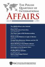 Okładka - The Polish Quarterly of International Affairs 3/2016 - Jean P. Froehly, Piotr Kłodkowski, Barbara Curyło, Sarah Laing, Flemming Splidsboel Hansen, Alekandra Kuczyńska-Zonik, Janusz Kowalczyk, Tomasz Grzegorz Grosse, Jan Zygmuntowski, Jolanta Zombirt
