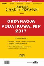 Okładka - Ordynacja podatkowa, NIP 2017 - Infor Pl