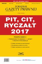 Okładka - Podatki cz.2 PIT, CIT, RYCZAŁT 2017 - Infor Pl