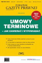 Okładka - Umowy terminowe - jak zawierać i wypowiadać - Infor Pl