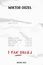 Okładka - I tak dalej - Wiktor Orzeł