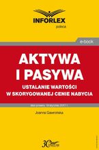 Okładka - AKTYWA I PASYWA ustalanie wartości w skorygowanej cenie nabycia - Joanna Gawrońska