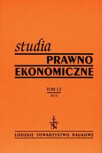 Okładka - Studia Prawno-Ekonomiczne t. 101/2016 - Praca Zbiorowa