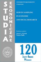Okładka - Studia Ekonomiczne. Survey Sampling in Economic and Social Research. SE 120 - Janusz L. Wywiał, Tomasz Żądło