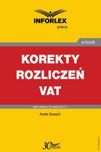 Okładka - Korekty rozliczeń VAT - Aneta Szwęch