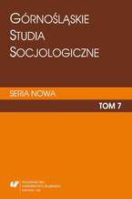 Okładka - "Górnośląskie Studia Socjologiczne. Seria Nowa". T. 7 - red. Tomasz Nawrocki