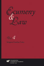 Okładka - "Ecumeny and Law" 2016. Vol. 4: Religious Freedom Today - red. Andrzej Pastwa