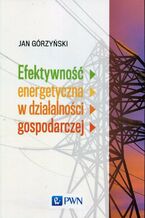 Okładka - Efektywność energetyczna w działalności gospodarczej - Jan Górzyński