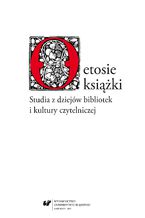 Okładka - O etosie książki. Studia z dziejów bibliotek i kultury czytelniczej - red. Teresa Wilkoń