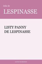 Okładka - Listy panny de Lespinasse - Julie de Lespinasse