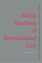 Okładka - 2016 Polish Yearbook of International Law vol. XXXVI - Władysław Czapliński, Bartłomiej Krzan, Roman Kwiecień, Michał Kowalski, François Finck, Wojciech Burek, Athanasios Yupsanis, Anna Karapetyan, Aleksandra Rychlewska, Petra Bárd, Joanna Ryszka, Dominik Horodyski, Maria Kierska, Dorota Pyć, Grzegorz Wierczyński, Agata Kleczkowska, Kaja Kowalczewska, Marcin Menkes