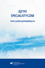 Okładka - Języki specjalistyczne. Teoria i praktyka glottodydaktyczna - red. Danuta Gabryś-Barker, red. Ryszard Kalamarz