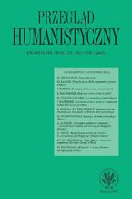 Okładka - Przegląd Humanistyczny 2015/1 (448) - Andrzej Kołakowski