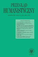 Okładka - Przegląd Humanistyczny 2016/1 (452) - Marek Hendrykowski, Ewa Szczęsna