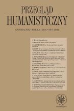 Okładka - Przegląd Humanistyczny 2016/3 (454) - Marek Łaziński