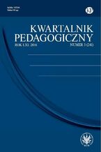 Okładka - Kwartalnik Pedagogiczny 2016/3 (241) - Rafał Godoń