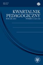 Okładka - Kwartalnik Pedagogiczny 2014/1-2 (231-232) - Anna Wiłkomirska