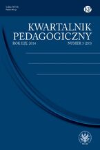 Okładka - Kwartalnik Pedagogiczny 2014/3 (233) - Adam Fijałkowski, Janina Kamińska