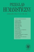 Okładka - Przegląd Humanistyczny 2017/1 (456) - Roman Chymkowski, Zuzanna Grębecka