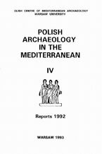 Okładka - Polish Archaeology in the Mediterranean 4 - Michał Gawlikowski, Wiktor Andrzej Daszewski