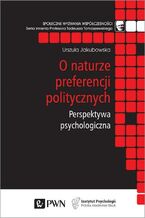 Okładka - O naturze preferencji politycznych - Urszula Jakubowska