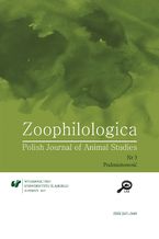 Okładka - "Zoophilologica. Polish Journal of Animal Studies" 2017, nr 3: Podmiotowość - red. Dariusz Gzyra, Justyna Tymieniecka-Suchanek