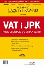 Okładka - VAT i JPK Nowe obowiązki od 1 lipca 2018 r - Infor Pl