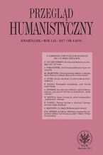 Okładka - Przegląd Humanistyczny 2017/4 (459) - Eliza Kącka, Łukasz Książyk