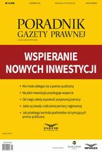 Okładka - Wspieranie nowych inwestycji - Praca zbiorowa