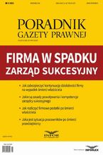 Okładka - Firma w spadku - zarząd sukcesyjny - Praca zbiorowa