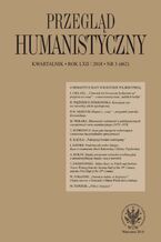 Okładka - Przegląd Humanistyczny 2018/3 (462) - Wacław Forajter, Magdalena Piekara, Filip Mazurkiewicz