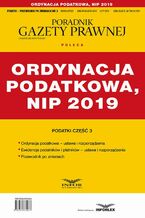 Okładka - Ordynacja podatkowa , NIP 2019 - Praca zbiorowa