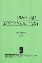 Okładka - Przegląd Socjologiczny t. 64 z. 1/2015 - Praca zbiorowa