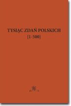 Okładka - Tysiąc zdań polskich {1-500} - Jan Wawrzyńczyk