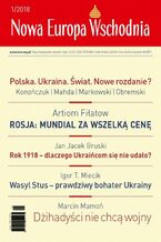 Okładka - Nowa Europa Wschodnia 1/2018 - Praca zbiorowa