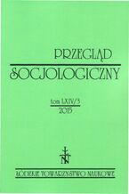 Okładka - Przegląd Socjologiczny t. 64 z. 3/2015 - Praca zbiorowa