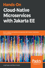 Okładka - Hands-On Cloud-Native Microservices with Jakarta EE. Build scalable and reactive microservices with Docker, Kubernetes, and OpenShift - Luigi Fugaro, Mauro Vocale